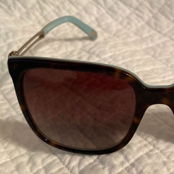Tiffany & Co Sunglasses TF4138 8134/3B Havana Square Frame Brown/Blue main image 7
